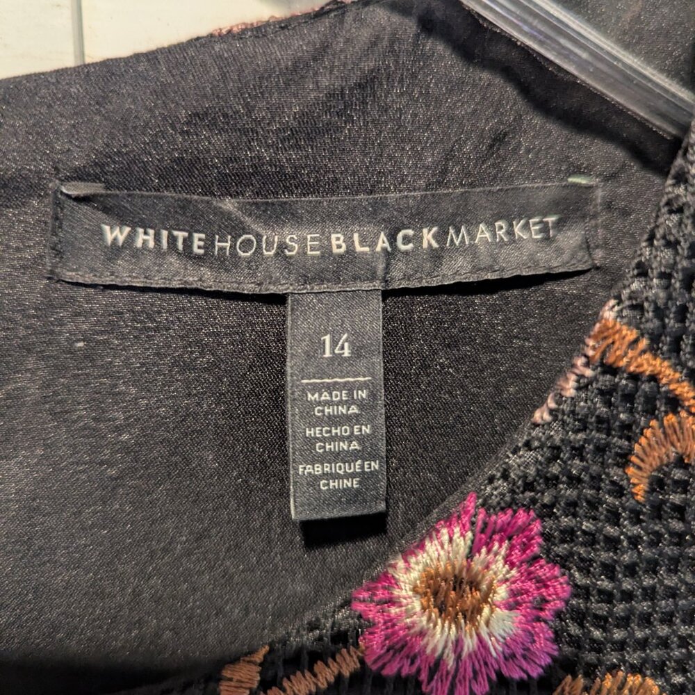 WHBM White House Black Market Floral Brocade Sheath Dress - Picture 6 of 7